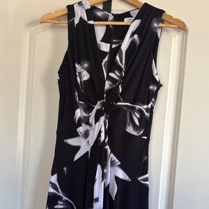 Calvin Klein Monochrome Floral Maxi Dress